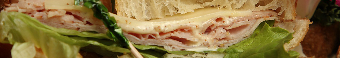 Eating Deli Sandwich at Villa Nuova restaurant in Cos Cob, CT.